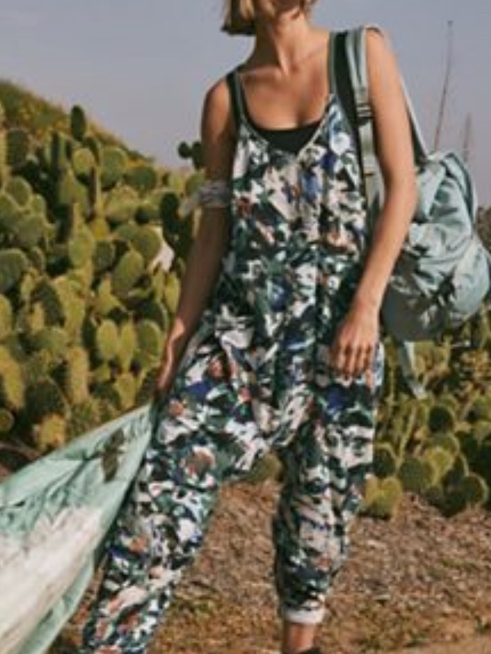 Free People Multicolor Floral Relaxed Jumpsuit